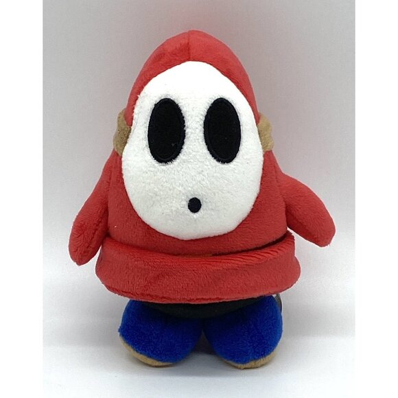 Shy Guy Super Mario Bros. 6" Nintendo Red Blue Plush San-Ei Co 2012 - Picture 1 of 5